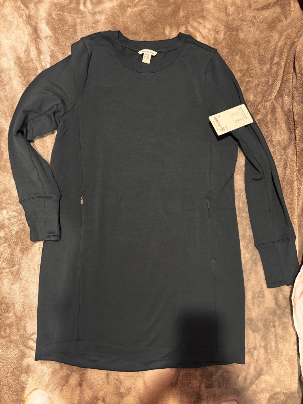 Athleta Dark Teal Coaster Luxe Dress